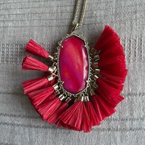 Kendra Scott Betsy Adjustable Necklace in Red